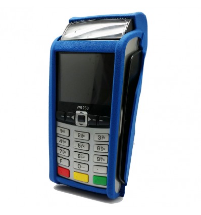 Housse bleue de protection pour TPE Ingénico gamme IWL.